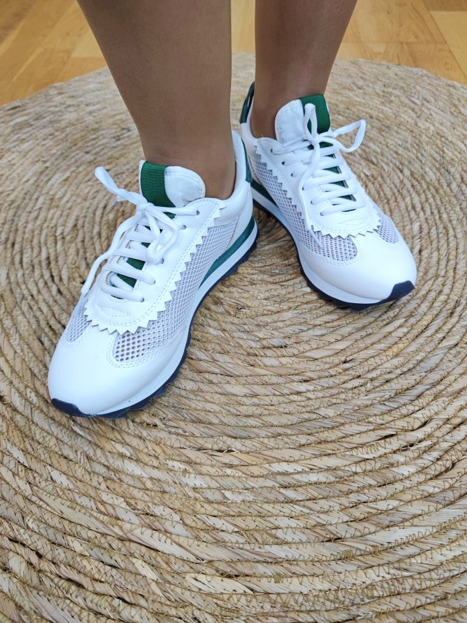 Zapatilla Perforada Verde