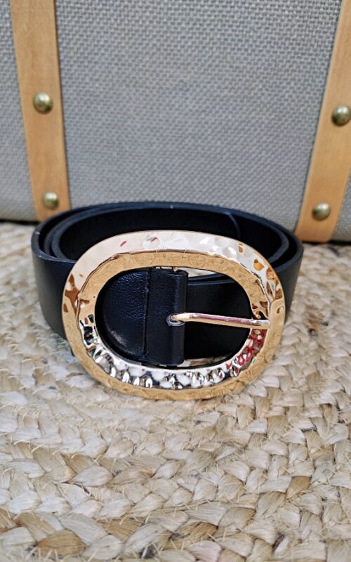 Cinturón Hebilla Golden Negro