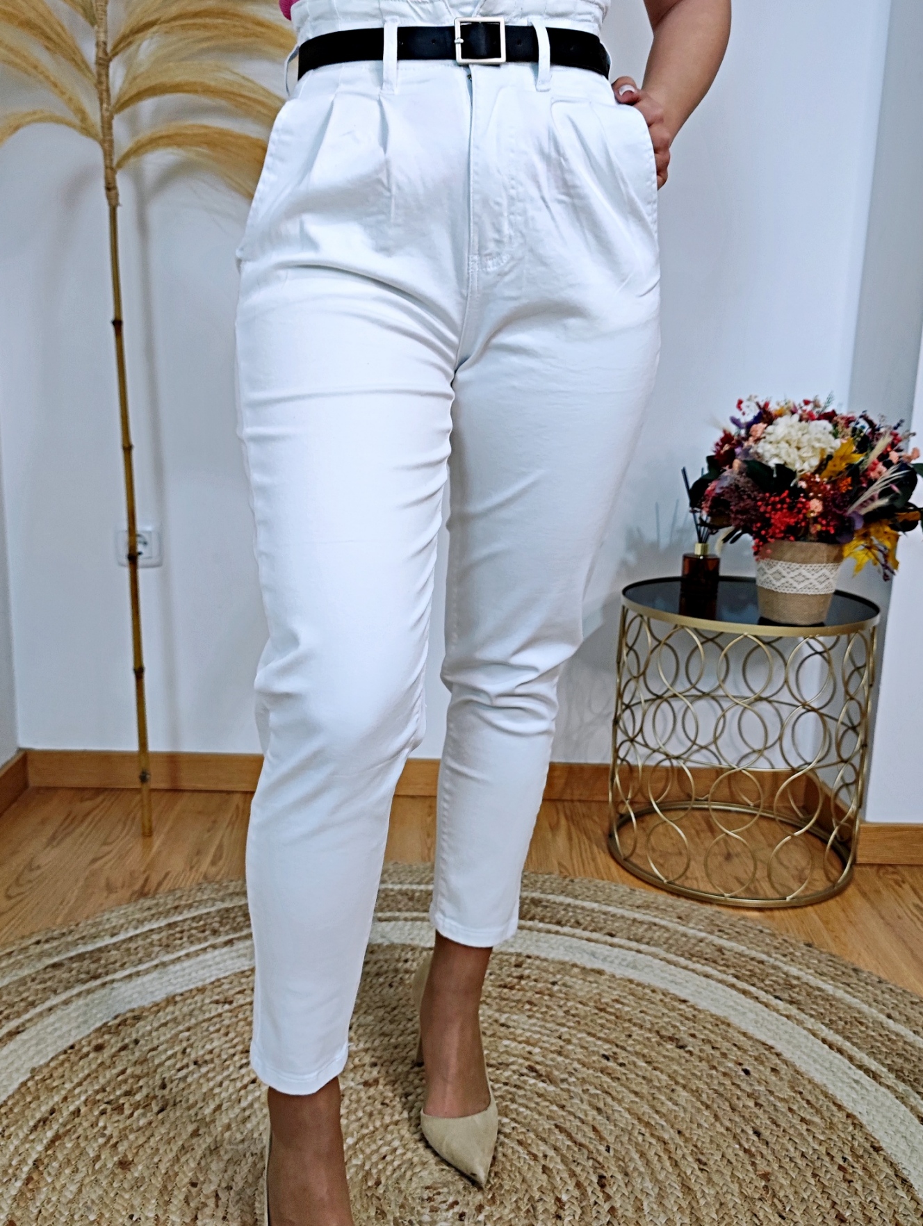 Pantalon Slouchy Blanco