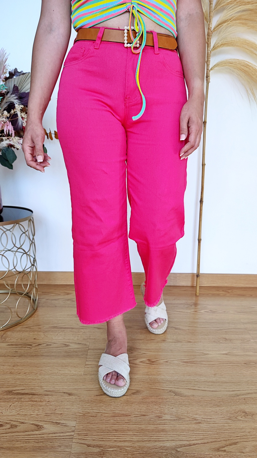Pantalón Culotte Fucsia