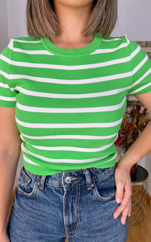 Camiseta Rayas Verde