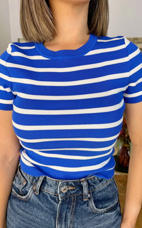 Camiseta Rayas Azul