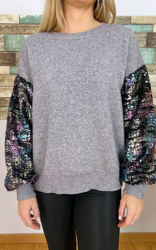 Jersey Lentejuelas Gris