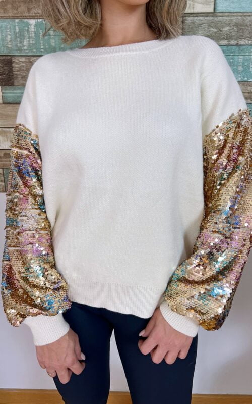 Jersey Lentejuelas Blanco